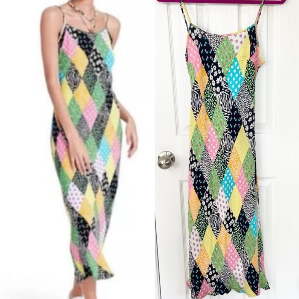 RIXO for Target Patchwork Floral Slip Dress XXS